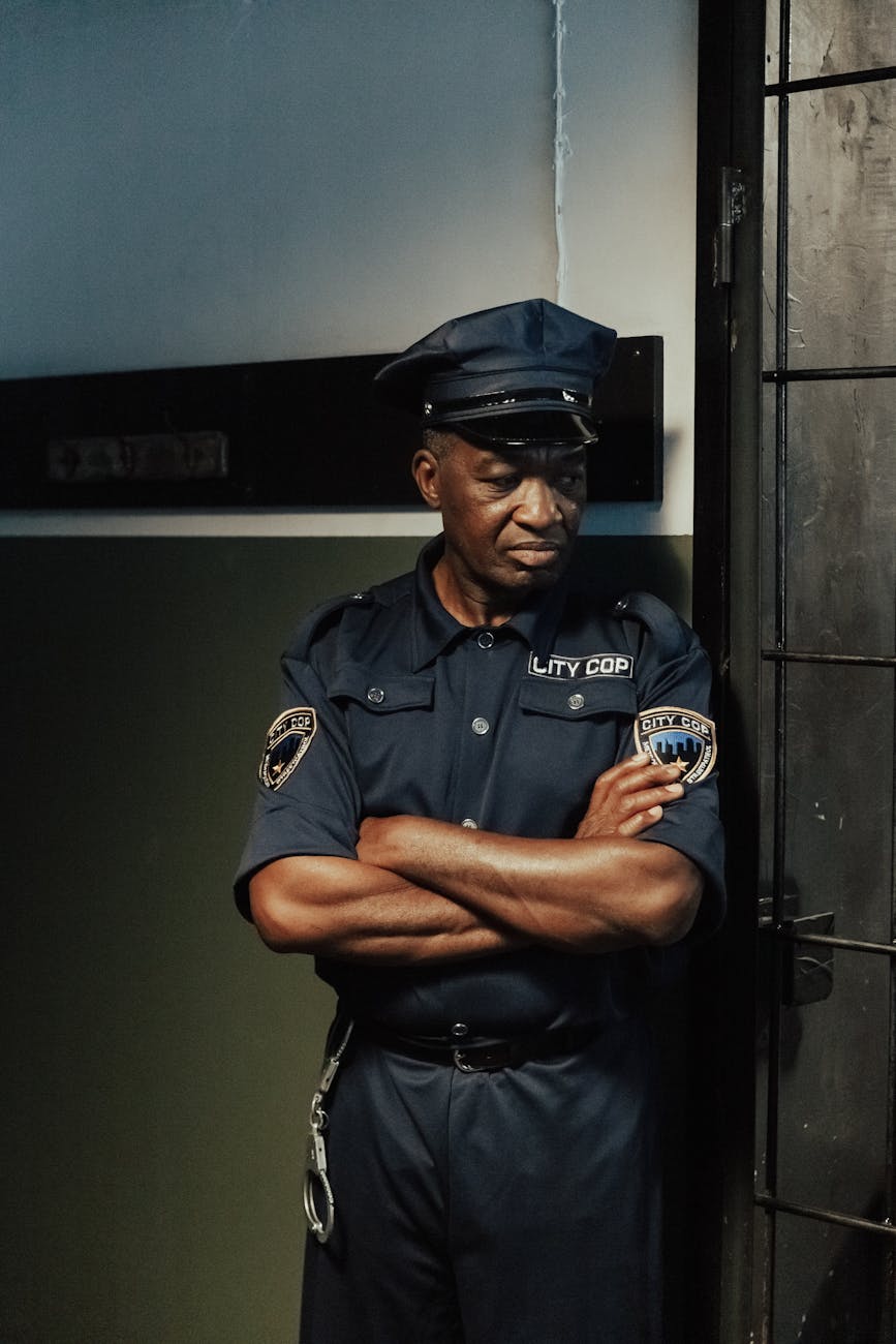 man in security uniform