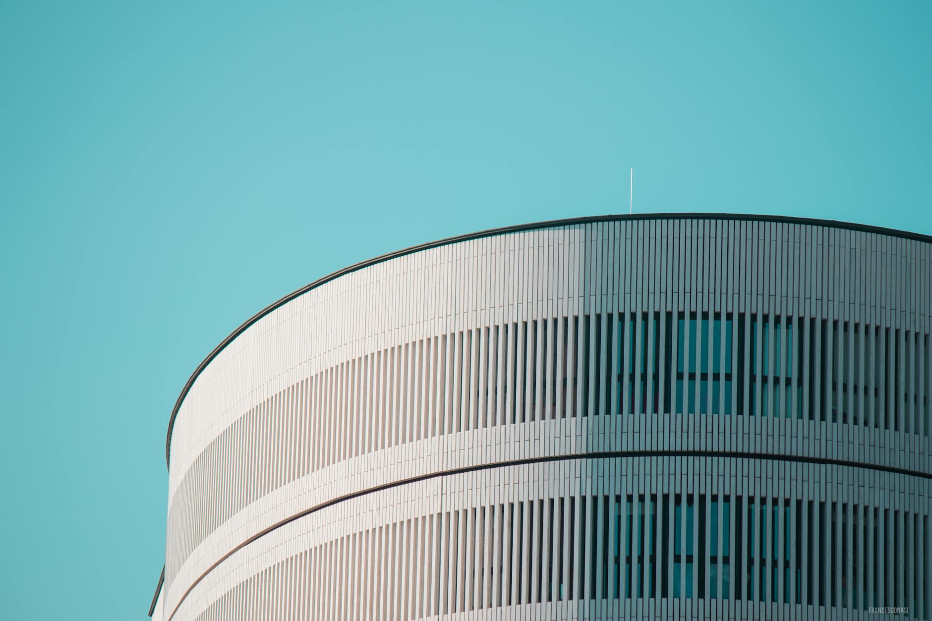 modern cylindrical architectural design in milan